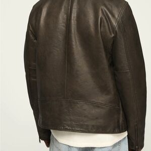 Men's Brown Leather Jacket - Lucky Brand
